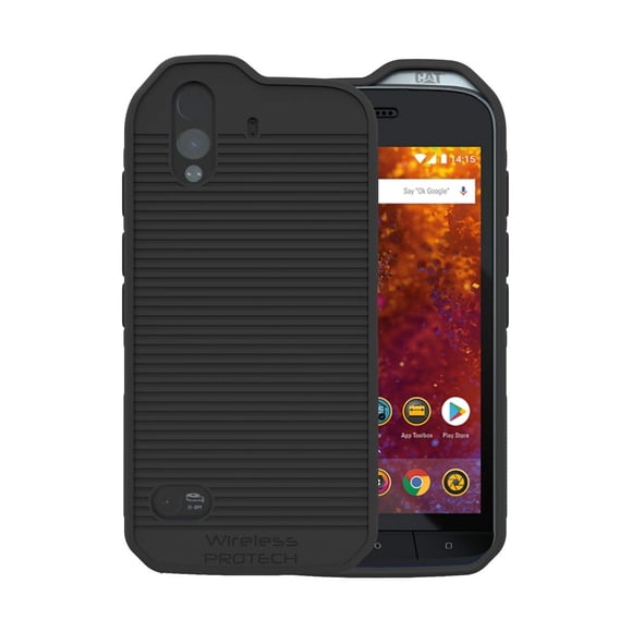 Funda inalámbrica PROTECH compatible con CAT S61 negra