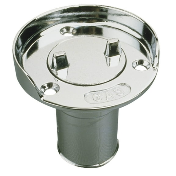 Sea Dog Hose Deck Fill with Splash Guard 1-1/2" Gas, Zinc Chrome-Plated