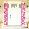 thumbnail image 4 of Shipiny 71x12inch A Pair Valentine's Day Door Banner Decoration, Valentine Hanging Front Porch Love Heart Banner Romantic for the Home Wall School Office Indoor Outdoor Party Supplies Decor, B, 4 of 6