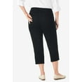 thumbnail image 2 of Woman Within Plus Size Stretch Denim Five-Pocket Capri Jeans, 2 of 6