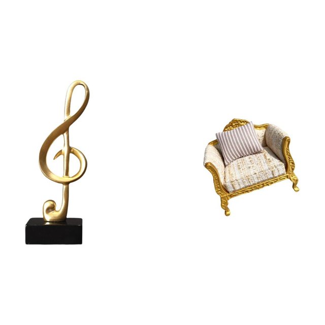 Sofá de resina esculpido, adorno creativo para mesa, escritorio, chimenea, casa de muñecas, muebles en miniatura, regalo de inauguración