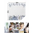 thumbnail image 4 of Thanksgiving Fall Cloth Napkins Set of 6 Reusable Dinner Napkins, Autumn Blue White Pumpkin Leaves Cocktail Napkin Washable Table Napkins for Wedding/Holiday Party/Baby Shower 20"x20", 4 of 7