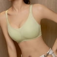 thumbnail image 5 of Hduncf Womens Fashion Wireless Bras No Underwire Seamless Push Up T Shirt Bra Mesh Full Coverage Everyday Bralettes Green S, 5 of 5