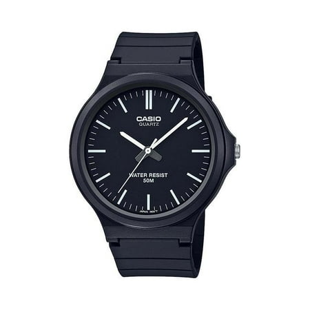 casio men's classic analog black watch