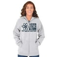 thumbnail image 4 of Never Trust an Atom Science Nerd Geek Zip Up Hoodie Men's Women's Brisco Brands M, 4 of 6