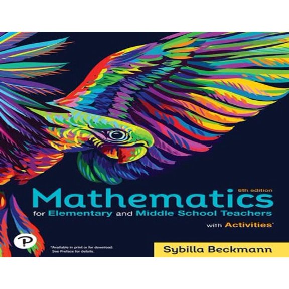 Pre-Owned Activities Manual Mathematics for Elementary and Middle School Teachers 6th Edition Paperback