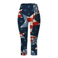 thumbnail image 4 of Gibobby Leggings Termicos Mujer Leggings para mujer Verano paraportes casuales Pantalones yoga Pantalones cortos ajustados（Azul marino， L), 4 of 5