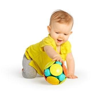Bright Starts Wobble Bobble Crawl & Chase Activity Ball Toy, Unisex, Ages 3 Months and Up