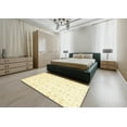 thumbnail image 4 of Ahgly Company Indoor Rectangle Abstract Brown Gold Oriental Area Rugs, 2' x 3', 4 of 6