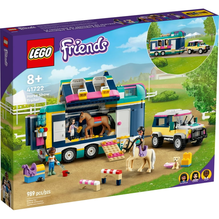 LEGO Friends Horse Show Trailer 41722 Jouet pour cheval avec 2 figurines de  cheval, voiture SUV