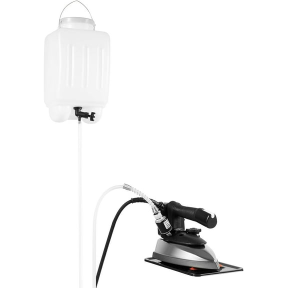 110V Gravity Feed Electric Steam Iron Set, 1200W Powerful Clothing Iron Steamer 5-Speed Regulation Gravity System Iron Mahine with 0.79gal Water Tank for Hotels