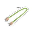 thumbnail image 6 of 21.6" Bird Rope Perches,Bendable Climbing Standing Chew Cage Toys Cage Stand Pole Accessories for Parrot Parakeet Budgies Lovebirds Cockatiels Green, 6 of 9