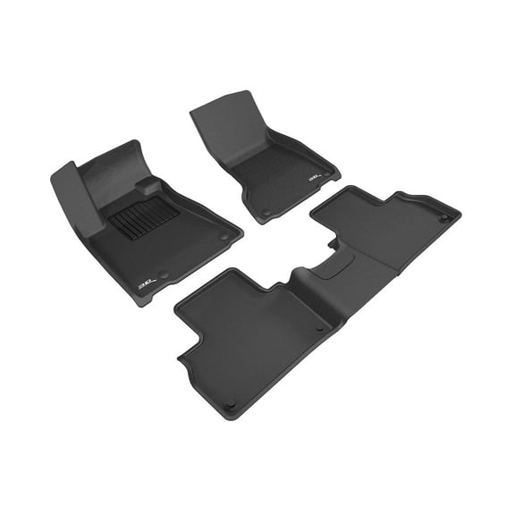 3D MAXpider Custom Fit KAGU Floor Mat (BLACK) Compatible for MASERATI LEVANTE 2017-2018 - Full Set