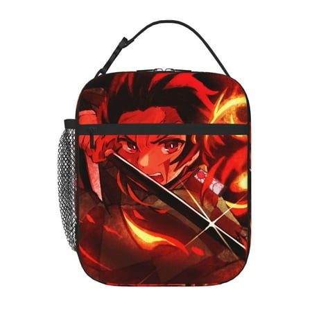 

Demon Slayer Portable Lunch Bag Reusable Lunch Box Leakproof Tote Bag Demon Slayer Lunch Box for Office Work Travel Gifts