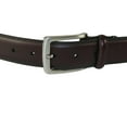 thumbnail image 5 of Men VALENTINI Stitched Leather Belt Classic Pin Buckle Business Dress V711 Wine, 5 of 9