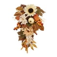 thumbnail image 2 of Swag de de otoño, botín de pared artificial con hojas de arce de calabaza, decoración del hogar, puerta principal para chimeneas de Halloween,, 2 of 8