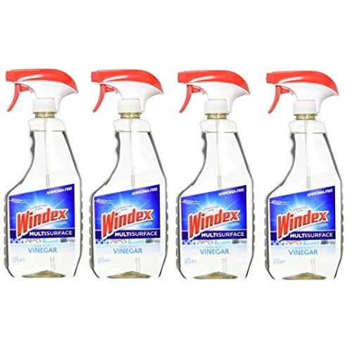 Windex Vinegar MultiSurface Cleaner, 23.0 Fluid Ounce (4 Pack