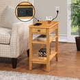 thumbnail image 2 of Convenience Concepts American Heritage End Table/Charging Station, Natural, 2 of 7