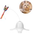 thumbnail image 3 of Interactive Cat Toys, Funny Electric Rotating Flashing Exercise Kitten Toy With  Teaser For Indoor Cats, 3 of 8
