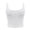 C165/White, variant on XIYON Tank Tops For Women Sleeveless Strappy Tank O Neck Double Layer Workout Fitness Casual Crop Tops Fashion Clothing