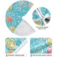 thumbnail image 2 of FMSHPON Easter Beautiful Easter Eggs Flower Floral Xmas Christmas Tree Skirt Stand Mat for Holiday Party Decoration Indoor Outdoor 48 inches, 2 of 6