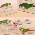 thumbnail image 2 of YIEMEEN Stainless Steel Bird Perch Platform for Parrots Resting and Playing Bird Cage Accessories for Parakeets and Cockatoos, 2 of 20