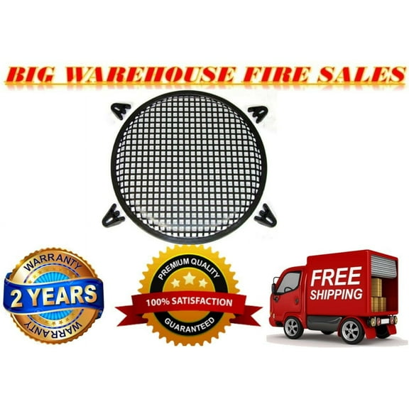 15" SubWoofer Metal Mesh Cover Waffle Speaker Grill Protect Guard DJ Car Audio