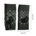 thumbnail image 3 of Unique Bargains 1 Pair Sunblock Fingerless Gloves Argyle Lace Sun Block Driving Gloves for Women Black, 3 of 5