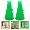 thumbnail image 1 of COMPUKAS Cheerleader Trumpet Sound Enhancement Tool In Green Plastic For Sports Events 1 Pair, 1 of 8