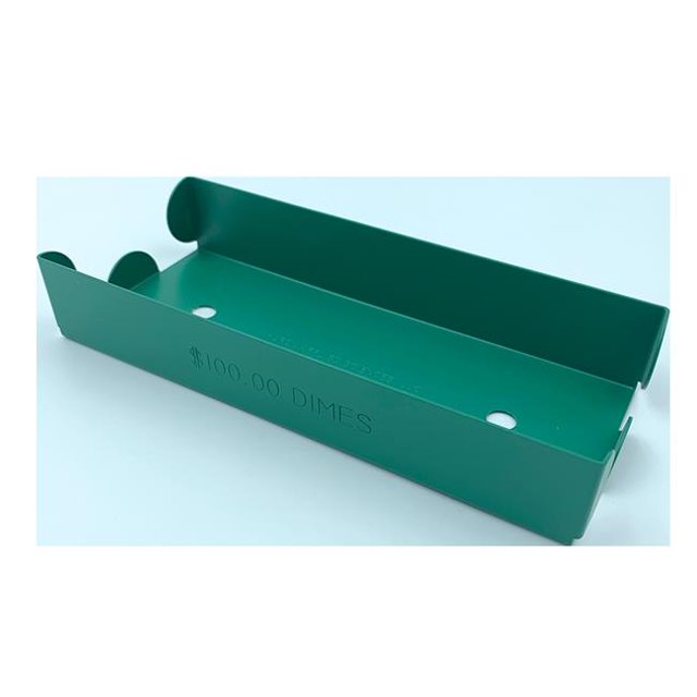 Huron HASZ0114 Plateau à Pièces en Aluminium, Vert - Lot de 2