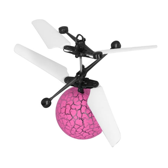 Flying Toy, Tough Wind Blade Reinforced Wind Blade Flying Ball Toy Intelligent Cool Light Gyroscope Stable for Indoor Pink,Blue,Red,Green