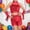 F-826Red, variant on ZHOGXU Big Kids Girls Outfit Solid Color Sequins Sleeveless Top And Elastic Waist Shorts Comfortable Fashion Sets For Stage Performance Gold 4-5 Years