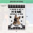 thumbnail image 5 of Custom Watercolor Havanese Dog Decor House Flag for Outside a House Is Not a Home without a Dog Paws Buffalo Plaid Yard Flag Banner Double Side 28X40 Inch, 5 of 6