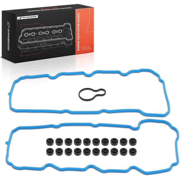 A-Premium Engine Valve Cover Gasket Set Compatible with Dodge, Jeep, Mitsubishi, Ram Model - 2005-2012 - 1500, Grand Cherokee, Dakota, Raider, Liberty, Commander, Ram 1500, Durango, Nitro, V6 3.7L