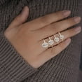 thumbnail image 5 of Cora Jewellery 2.72CT Oval Moissanite Enagagement Ring for Women, 10K Yellow Gold, 5 of 8