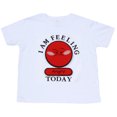 thumbnail image 4 of Eduwear (Unisex) Embroidered "I Am Feeling" Interactive Educational short sleeve T-shirt with Embroidered Velcro Patches (Little Girls, Little Boys), 4 of 5
