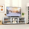 thumbnail image 2 of Gymax Meuble Télé pour Télé de 50 Pouces Meuble Télé 42 Pieds' avec 3 Tablettes Ajustables Passe-Fil et Trou pour Câbles, 2 of 10