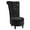 Black, variant on HomCom Chesterfield Chair, Soft Grey