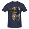 thumbnail image 4 of Bingfone Watercolor Snake Skin Men'S Loose Fit Short-Sleeve Pocket T-Shirt, 4 of 7