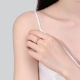 thumbnail image 5 of Exquisite 0.3 Carat Women's Moissanite Rings Heart Cut D Color VVS1 S925 Silver Lab Created Diamond Wedding Bands Ideal Choice for Couple Parties Date Travel, 5 of 7