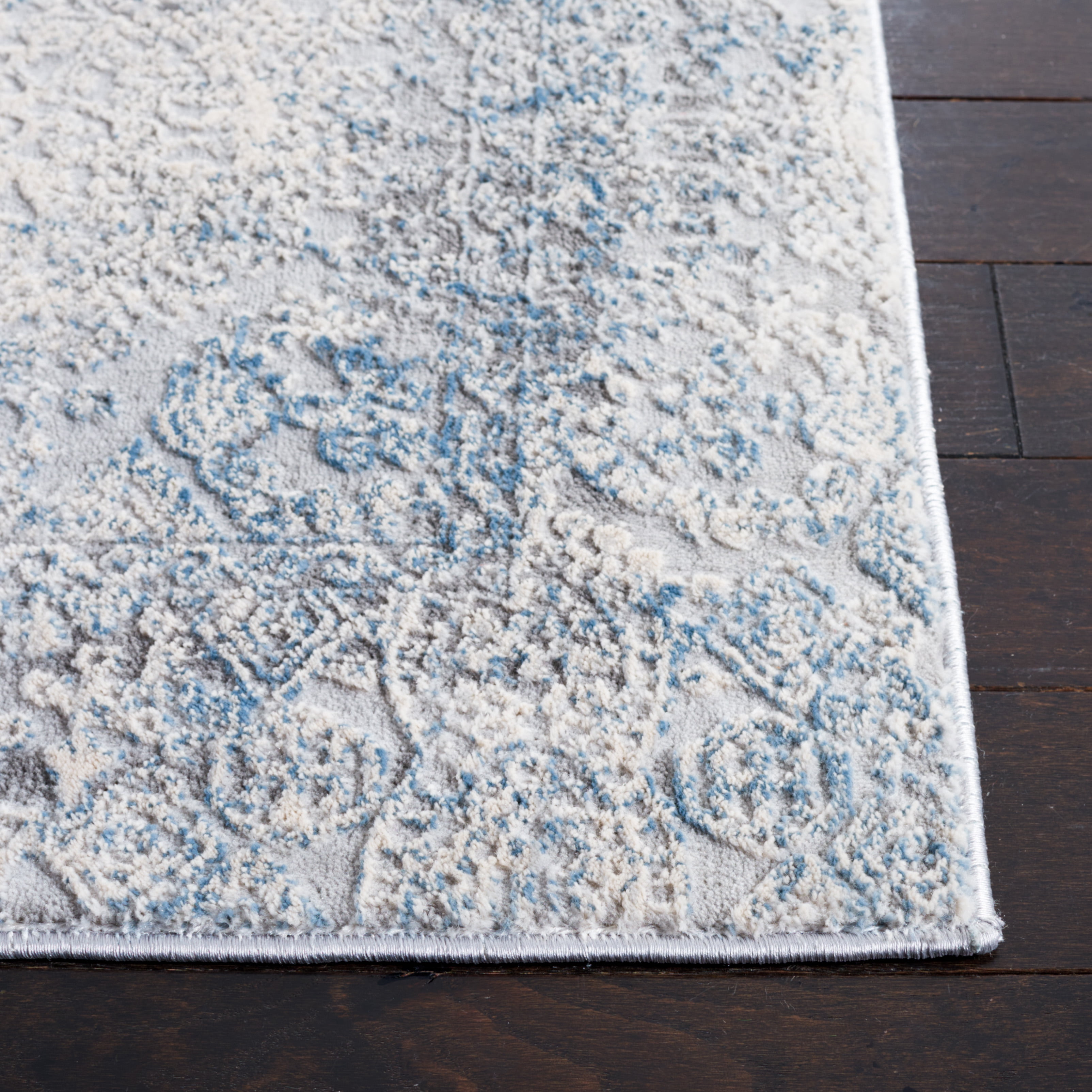 SAFAVIEH Vogue Darion Abstract Area Rug, Grey/Blue, 9' x 12'