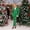Green, variant on Women's Christmas Santa Claus Printed 2-Piece Suit Set, Festive Blazer & Pants Outfit, 9 Colors for Holiday Celebrations