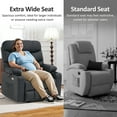 thumbnail image 3 of MCombo 27.2'' Extra-Wide Seat Oversized Power Lift Recliner Chair for Elderly, Faux Leather(Black), 3 of 10