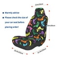 thumbnail image 3 of Disketp Colorful Lizards Car Seat Covers Universal Front Seat Coves for Car Accessories ,Padded Car Covers for Automotive, SUV, Truck, and Van, 3 of 5