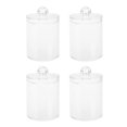 thumbnail image 1 of 4 Pcs Makeup Brush Organizer Make Organizers Storage Bathroom Organizer Cotton Swab Box Cotton Pads Holder Dispenser, 1 of 3