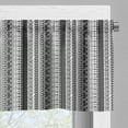 thumbnail image 5 of Ambesonne Prehistoric Valance & Curtain, Tribal Motif Pattern, 55"x30", Black White, 5 of 6
