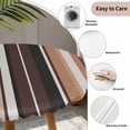 thumbnail image 6 of Brown Black Stripes Fitted Tablecloth with Elastic Edged, Round Table Cloth for Dining Table, Farmhouse Vintage Abstract Lines Waterproof Oil Proof Table Cover for Indoor Outdoor 36"-44", 6 of 8