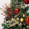 thumbnail image 3 of Decoración de árbol de Navidad, adornos de tallo de bayas con purpurina Artificial, rama de purpurina, suministros para fiestas de boda y vacaciones en casa, 12 Uds., 3 of 4