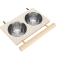 thumbnail image 2 of Comedero Para Loros De Acero Inoxidable Soporte Para Comedero Para Loros Resistente A Mordeduras Patio Para Alimentación De Agua Jardín Doméstico Para Alimentación De Aves ANGGREK Otros, 2 of 8