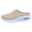 Beige, variant on Orthopedic Clogs for Women Stretch Knitted Platform Closed Round Toe Walking Open Back Wedge Heels Casual Mules Sneakers with Arch Support Black Size 6.5